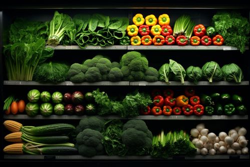 農(nóng)產(chǎn)品新鮮蔬菜貨架攝影圖 攝影圖